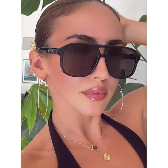NEW Gucci GG1856S Black Polarized Aviator Sunglasses - Picture 1 of 8